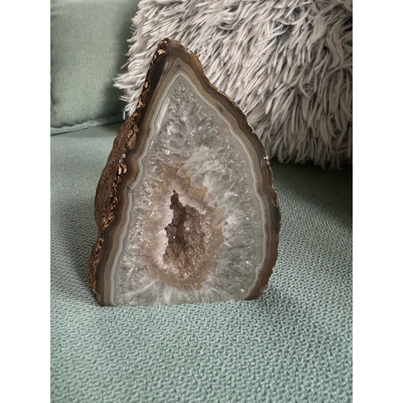 Unbranded Unisex Home Decor Brown Agate Geode - Picture 2 of 11